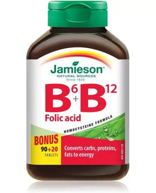 Jamieson Vitamin B6, Vitamin B12 and Folic Acid, 110 Count
