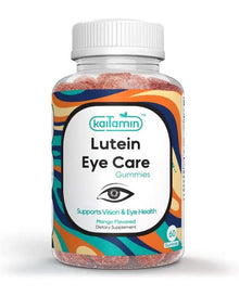Kaitamin Lutein & Zeaxanthin Eye Supplement for Adults| Blue-Light Protection, Screen-Ray Protection, Dry-Eye Support, Yummy Mango Flavored Vegan, Gluten-Free
