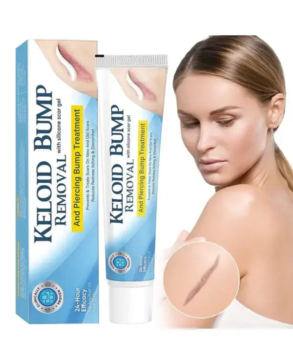 Keloid Bump Removal, Keloid Scar Treatment for Nose & Ear & Belly Piercings, Advanced Silicone Scar Gel for Stretch Mark, Burn Scar, Surgical Scar, C-Section Scar, Old & New Scars
