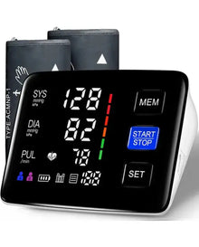 LIVAROCI Pressure Monitor, 9-17'' & 13-21'' Extra Large Blood Pressure Cuff Upper Arm, LED Color Backlit Screen Automatic Digital Blood Pressure Machine with USB Cable and 4 AAA Batteries
