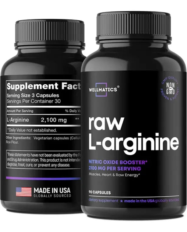 L Arginine 2100mg Nitric Oxide Male Enhancing Supplement - Made in USA - Vegan L-Arginine Premium Male Enhancement Pills - L Arginine Nitric Oxide Booster.
