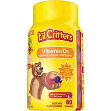 L'il Critters Vitamin D Gummy Bears, 60 Count

