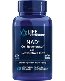Life Extension NAD+ Cell Regenerator and Resveratrol Elite, 30 Vegetarian Capsules Life Extension