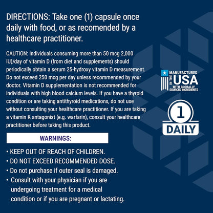 Life Extension Vitamins D and K with Sea-Iodine, Vitamin D3, Vitamin K1 and K2, Iodine, Supports Immune, Bone, arterial and Thyroid Health, Non-GMO, Gluten-Free, 60 Capsules