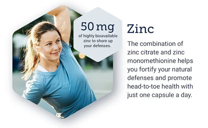 Life Extension Zinc Caps, zinc 50 mg, zinc citrate, 90 Count