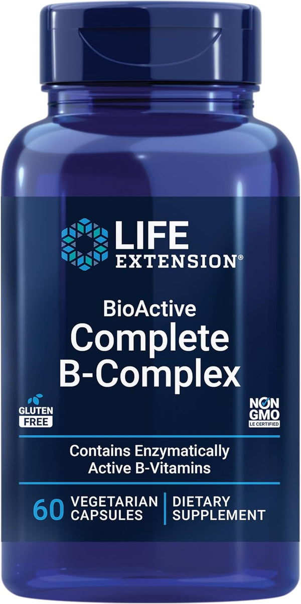 Life Extension Bioactive Complete B-Complex, 60 Veg Capsules