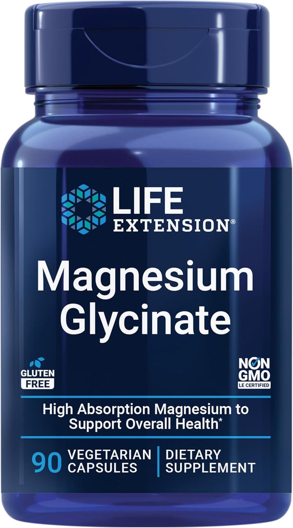 Life Extension Magnesium Glycinate, 90 Capsules