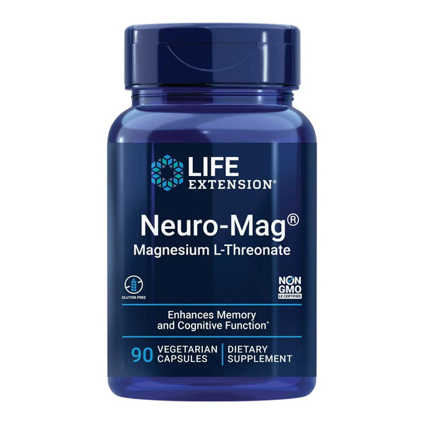 Life Extension Neuro-mag Magnesium L-threonate, Brain Health, Memory & Attention, 90 Vegetarian Capsules
