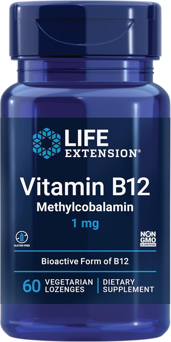 Life Extension, Vitamin B12 Methylcobalamin, 1 mg, 60Vegetarian Lozenges
