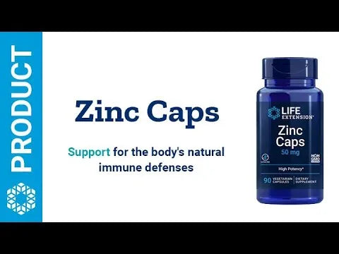 Life Extension Zinc Caps, zinc 50 mg, zinc citrate, 90 Count