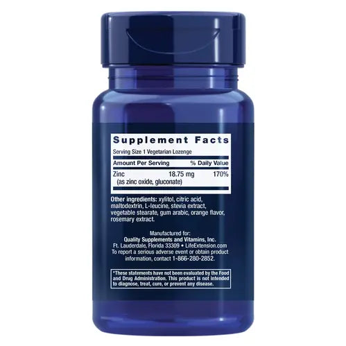 Life Extension Zinc Caps, zinc 50 mg, zinc citrate, 90 Count