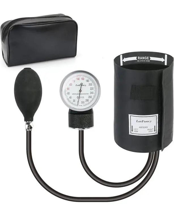 LotFancy Aneroid Sphygmomanometer, Large Adult Cuff (13" to 20"), Professional Manual Blood Pressure Monitor, Nurse BP Monitor, Durable Carrying.
