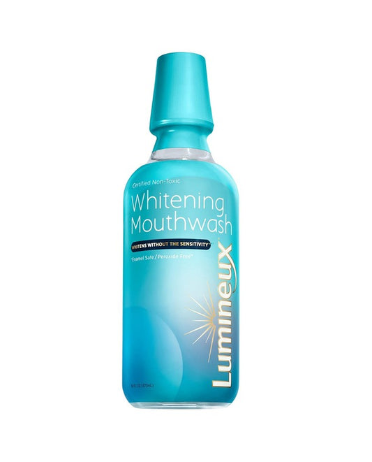 Lumineux Teeth Whitening Mouthwash 16 Oz. - Enamel Safe - Whitening Without the Sensitivity - Certified Non-Toxic - Whiter Teeth in 7 Days or Less w/o Sensitivity - NO Alcohol, Fluoride & SLS Free
