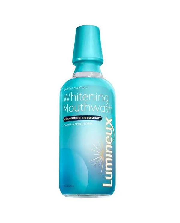 Lumineux Teeth Whitening Mouthwash 16 Oz. - Enamel Safe - Whitening Without the Sensitivity - Certified Non-Toxic - Whiter Teeth in 7 Days or Less w/o Sensitivity - NO Alcohol, Fluoride & SLS Free
