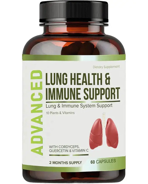Lung Health & Immune Support Supplement - Lung Cleanse and Detox With Immunity Vitamins For Better Lungs, Immune Defense, Clear Lungs

