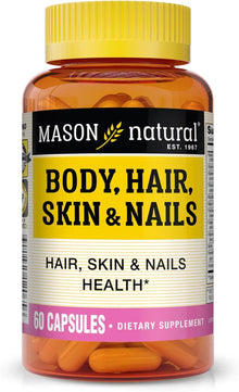 MASON NATURAL Hair, Skin & Nails Premium Beauty Supplement, 60 Capsules