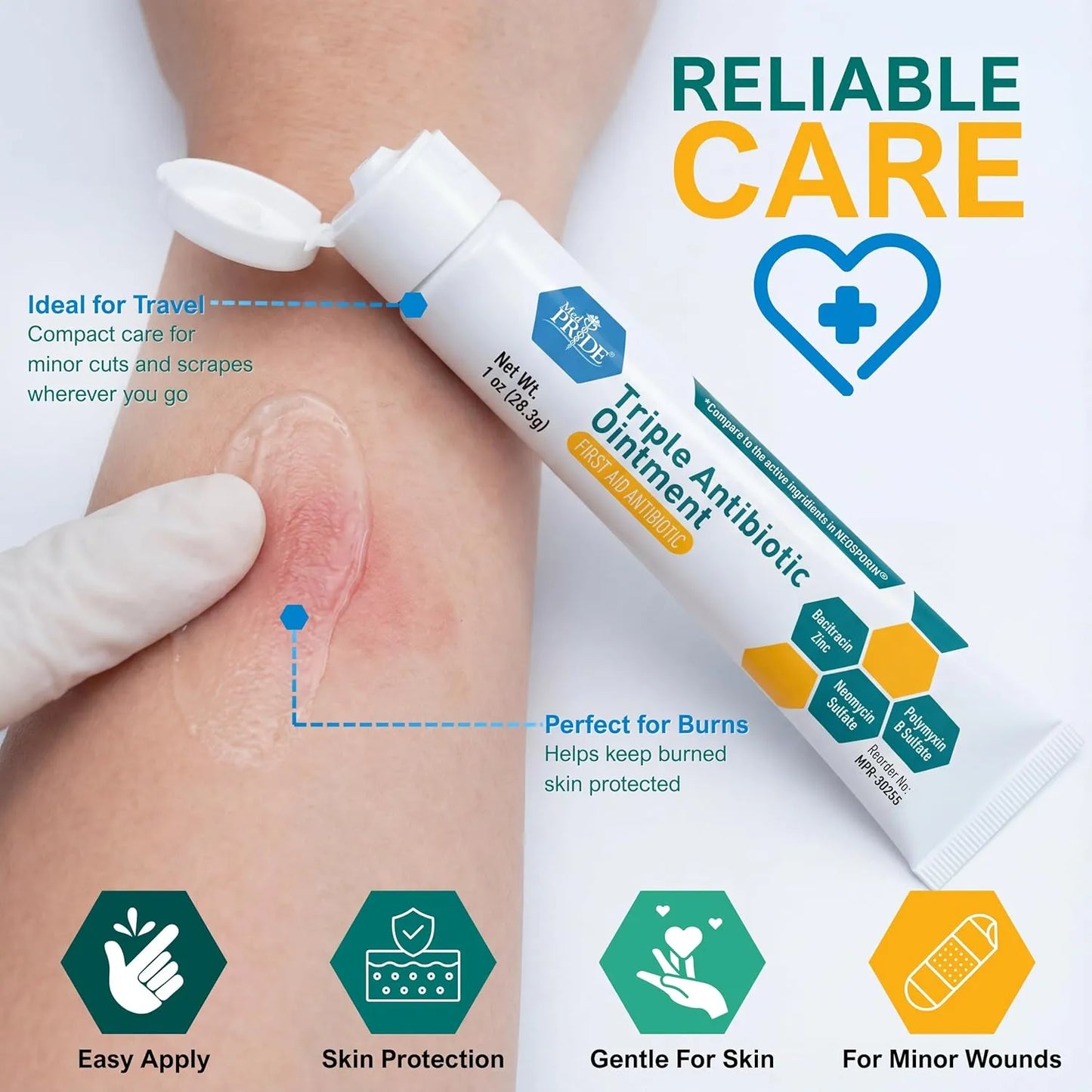 MED Pride Triple Antibiotic Pride Ointment Tube 1 Oz