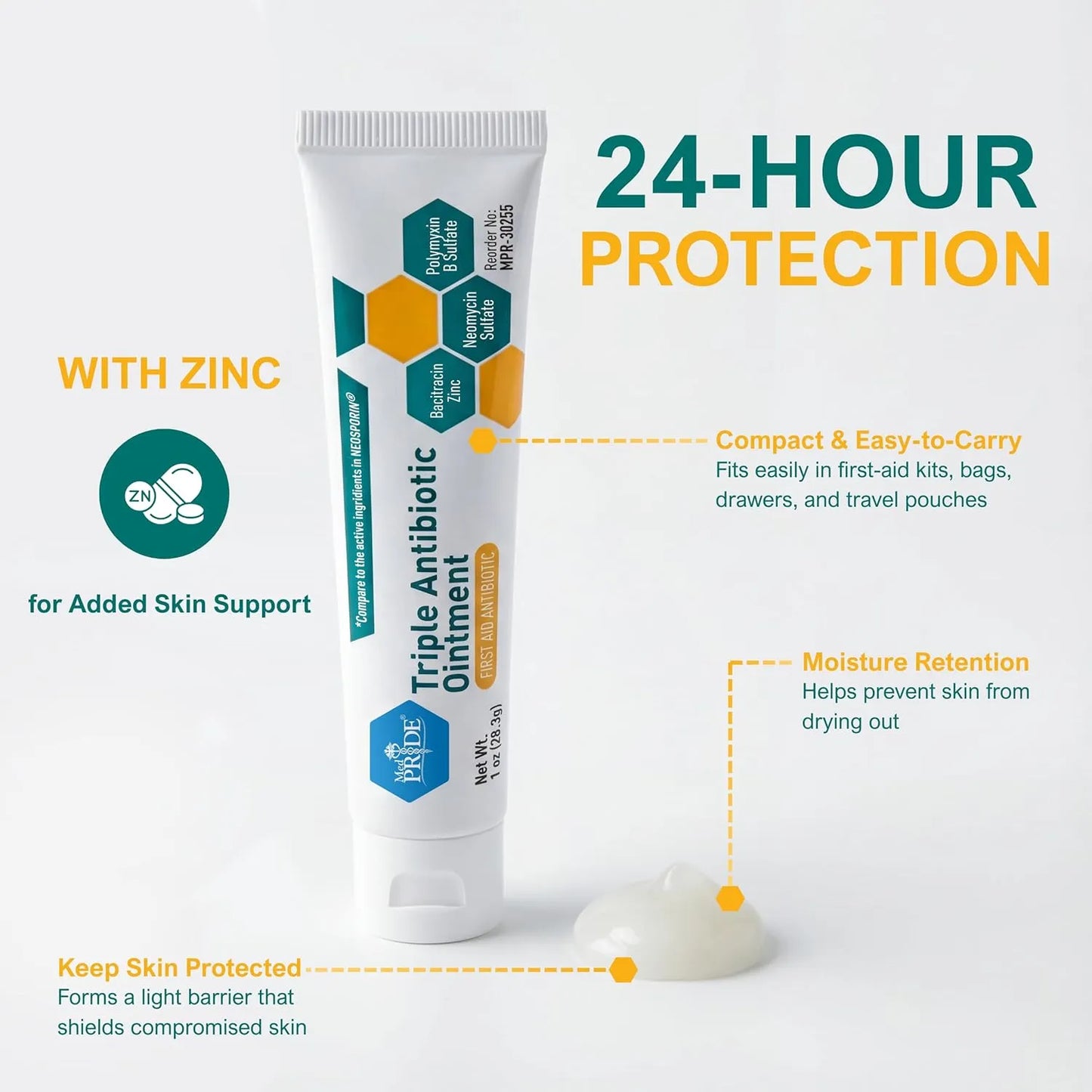 MED Pride Triple Antibiotic Pride Ointment Tube 1 Oz