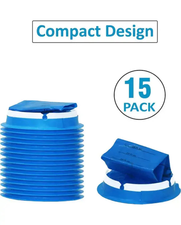 MP MOZZPAK Vomit Bags – 15 Pack – 1000ml Emesis Bags – Leak Resistant, Medical Grade, Portable, Disposable Barf, Puke, Throw Up, Nausea Bags for Travel Motion Sickness, Car & Aircraft, Kids, Taxi
