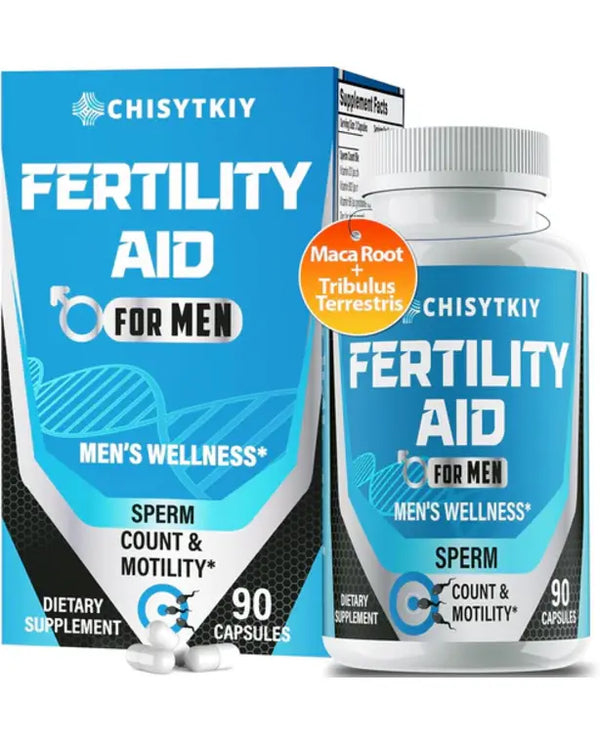 Male Fertility Supplements, Advanced Fertility Supplement for Men Optimal Sperm Count Motility & T-Level - 90 Caps
