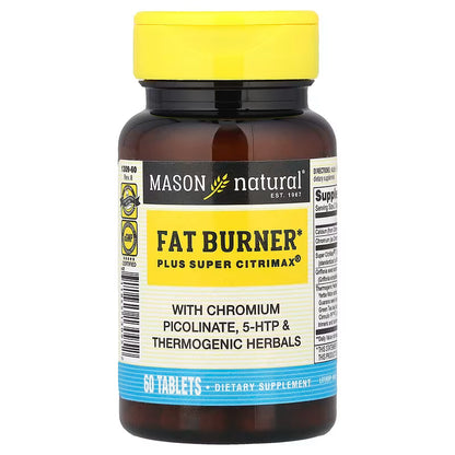 Mason Natural, Fat Burner Plus Super Citrimax, 60 Tablets