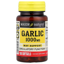 MASON NATURAL Garlic Oil 1000 mg, 100,Day Supply Softgels, Supports Normal Circulatory Function