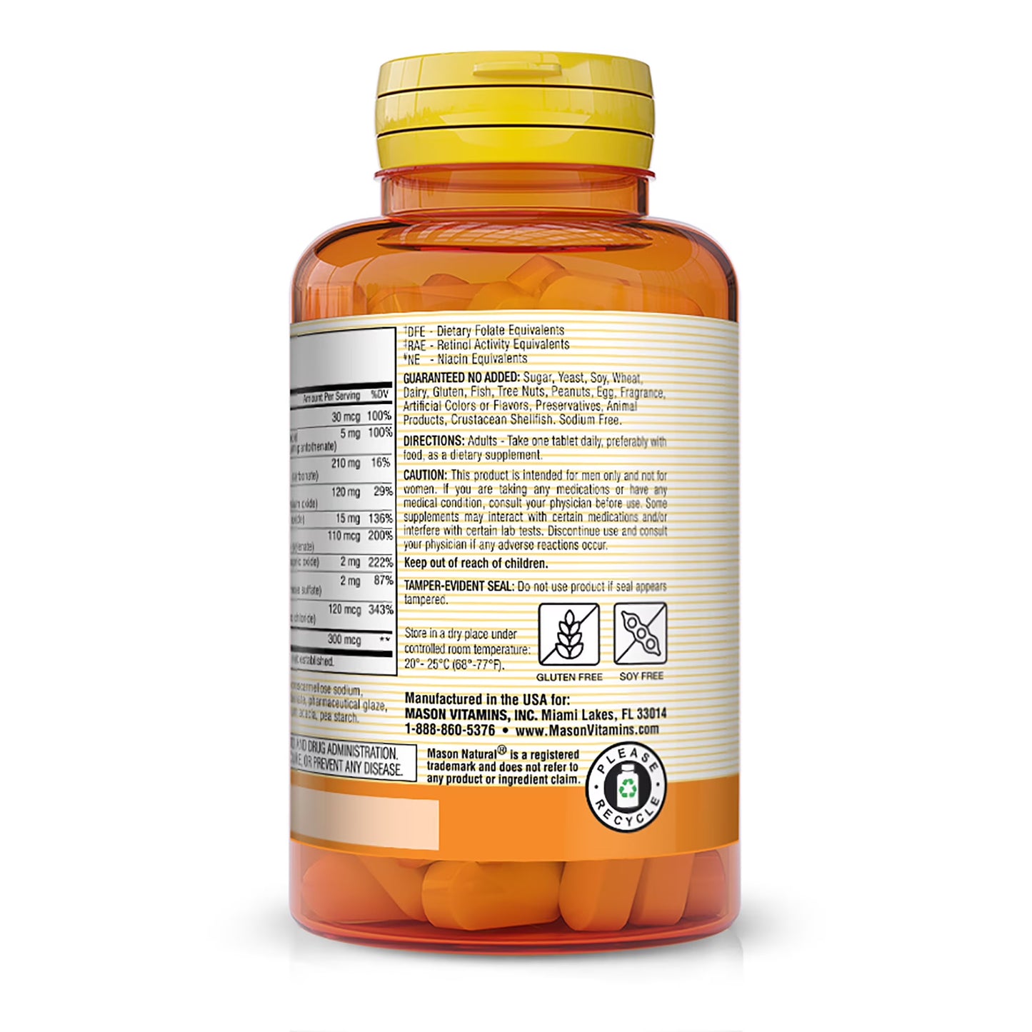 Mason Natural Men's Daily Formula Tablets