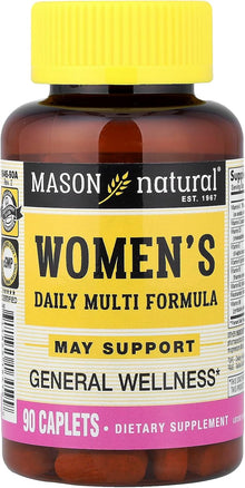 Mason Natural, Women's Daily Multi Formula, 90 Caplets