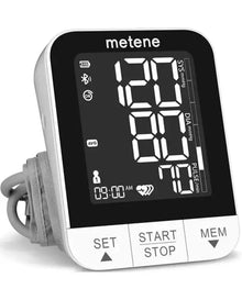 Matene 2022 New Bluetooth Blood Pressure Machine, Smart Wireless Blood Pressure Monitor with Adjustable Large Cuff(8.7-16.5in) and Backlit Display, APP Unlimited Memory for 2 Users and Smart Tracking
