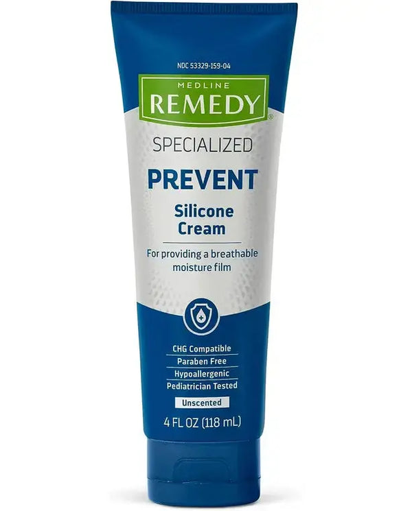 Medline Remedy Intensive Skin Therapy Hydraguard-D Silicone Barrier Cream, Nourishing and Soothing, 4 Ounce.
