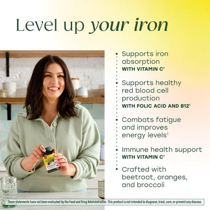 MegaFood Blood Builder Iron Supplement for Women & Men