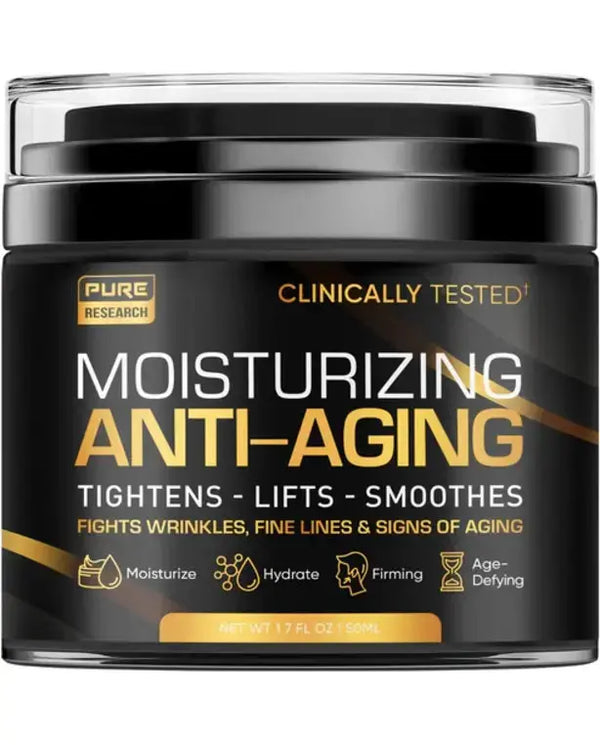 Men's Face Cream Moisturizer - Anti-Aging Cream For Men, Collagen, Retinol & Hyaluronic Acid - Day & Night - Facial Skin Care- Anti Wrinkle 1.7 oz
