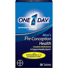 Men's Pre-Conception Health Multivitamin to Support Healthy Sperm, Supplement for Men with Vitamin C, Vitamin E, Selenium, Zinc, and Lycopene, 30 Count
