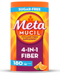 Metamucil 4 in 1 Daily Fiber Supplement Powder, Fiber Powder for Digestive Health and Regularity, 180 teaspoons
