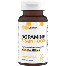 NATURAL STACKS Dopamine Focus Supplement & Memory Supplement for Brain w/ L-Tyrosine - Promotes Mental Drive, Clarity & Focus - Natural Dopamine Supplements & Mood Support Supplement, 60 Vegan Capsule
