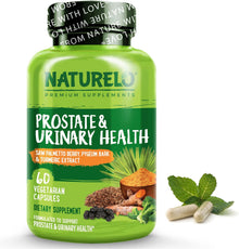 NATURELO Prostate & Urinary Health, Comprehensive Formula with Saw Palmetto, 60 Vegetarian Capsules
