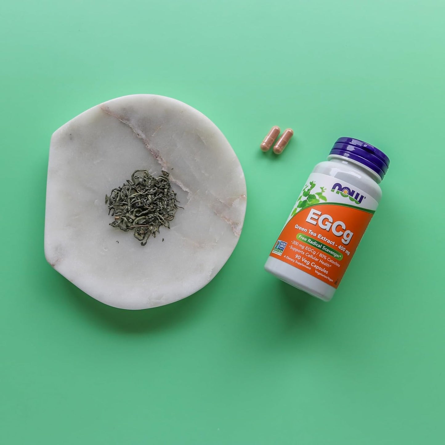 NOW Foods EGCg Green Tea Extract 400 mg, 90 Veg Capsules