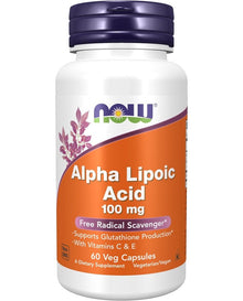 NOW Foods, Alpha Lipoic Acid, 100 mg, 60 Veg
Capsules
