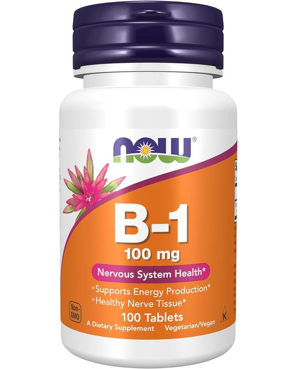 NOW Foods, B-1, 100 mg, 100 Tablet