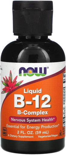 NOW Foods, Liquid B-12, B-Complex, 2 fl oz (59 ml)