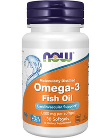 NOW Foods, Omega-3 Fish Oil, 1000 mg, 30 Softgels (1,000 mg per
Softgel)