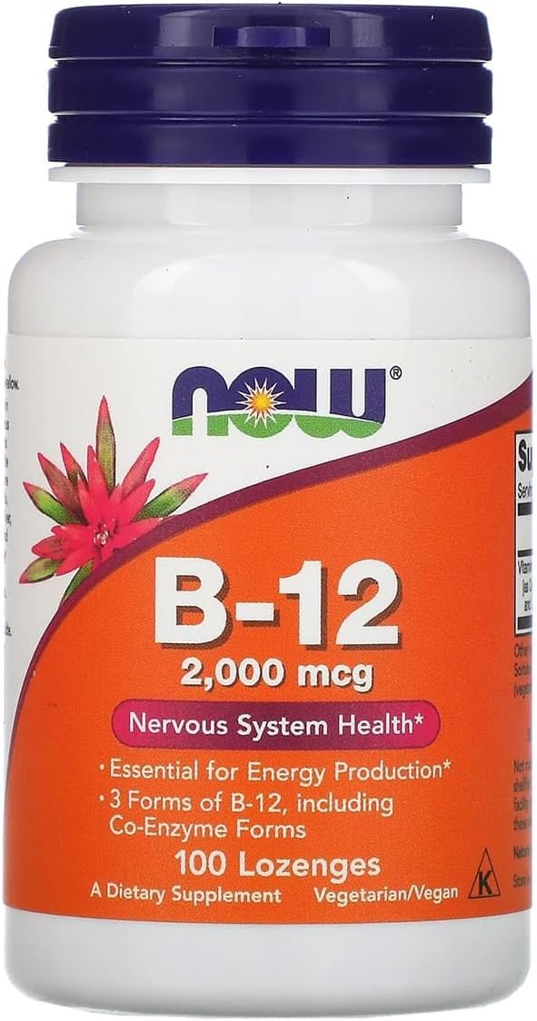 NOW Foods Supplements, B-12 2,000 mcg, 100 Lozenges
