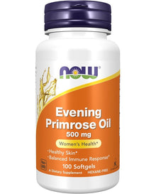 NOW Foods Supplements, Evening Primrose Oil 500 mg with Naturally Occurring GLA (Gamma-Linolenic Acid), 100 Softgels

