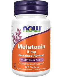 NOW Foods Supplements, Melatonin 5 mg,120 Tablets