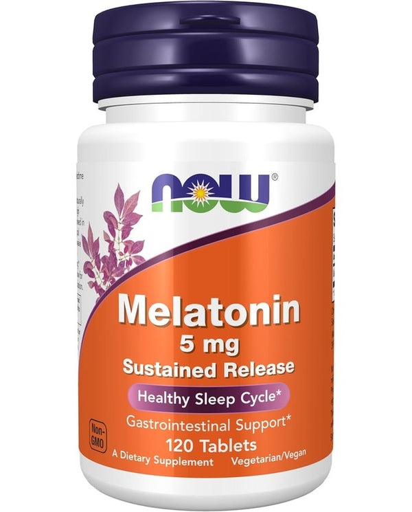NOW Foods Supplements, Melatonin 5 mg,120 Tablets