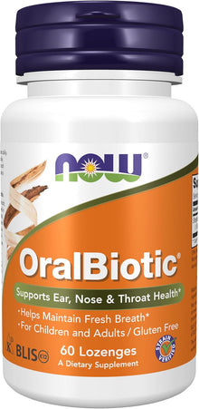 NOW Foods Supplements, OralBiotic™, 60 Lozenges