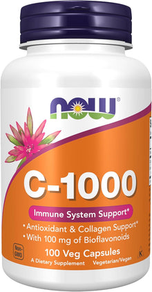 NOW Foods Supplements, Vitamin C-1,000 100 Veg Capsules