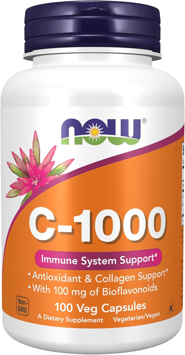 NOW Foods Supplements, Vitamin C-1,000 100 Veg Capsules