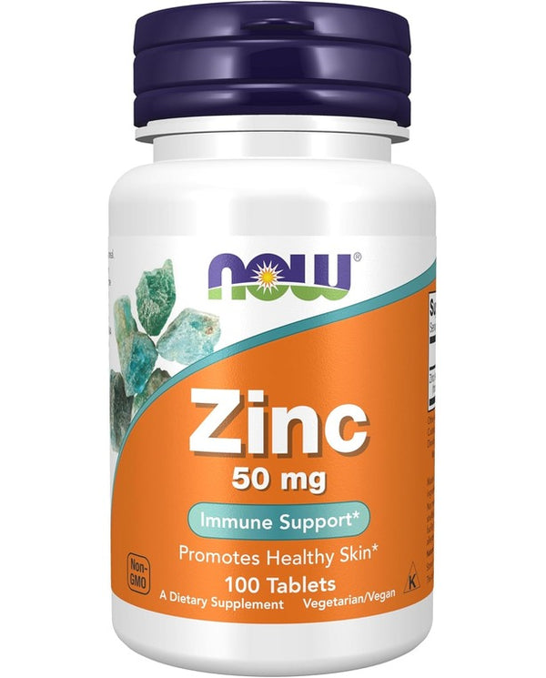 NOW Foods Supplements, Zinc (Zinc Gluconate) 50 mg, 100 Tablets