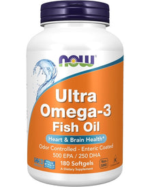 NOW Foods, Ultra Omega-3 Fish Oil, 90 Softgels 